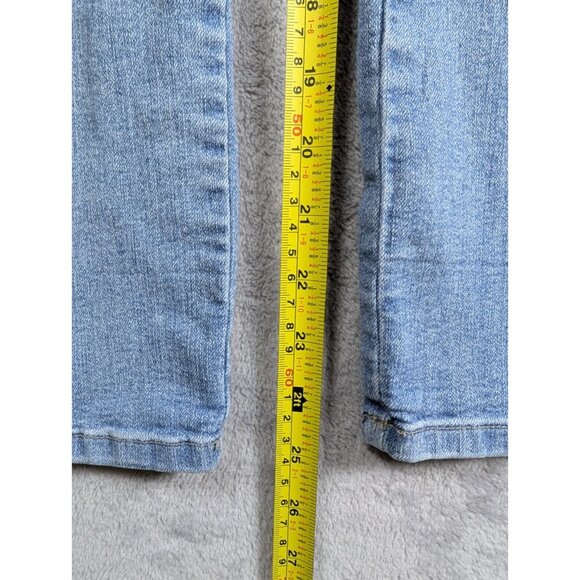 NYDJ Dayla Jeans Womens Size 12 Light Wash Wide Cuff Capri Lift Tuck Technology - Picture 7 of 8